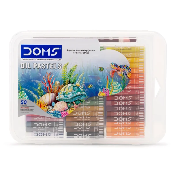 DOMS Oil Pastels Plastic Pack of 50 shades