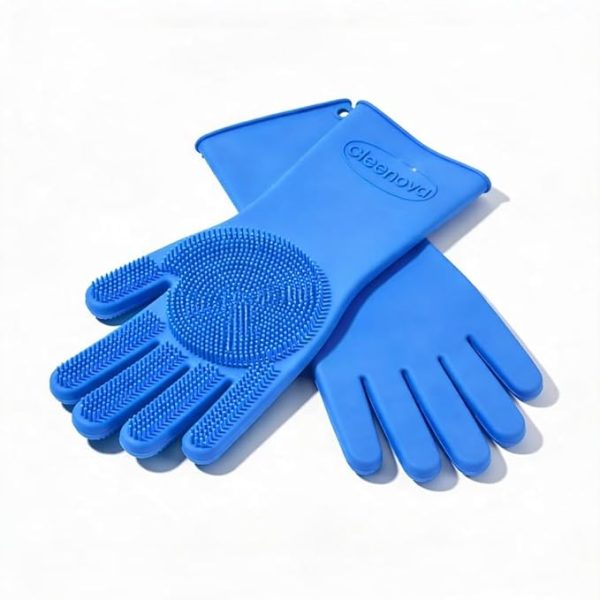 Silicone Dishwashing Scrubber Gloves pack of 1pcs